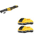 DeWalt DCF510B Sealed Head Ratchet W/ FREE DCB2104-2 4Ah Battery, 2 Pack