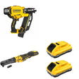 DeWalt DCN920B 20V MAX XR 21-Degree Framing Nailer W/ DCF510B Sealed Head Ratchet and DCB2104-2