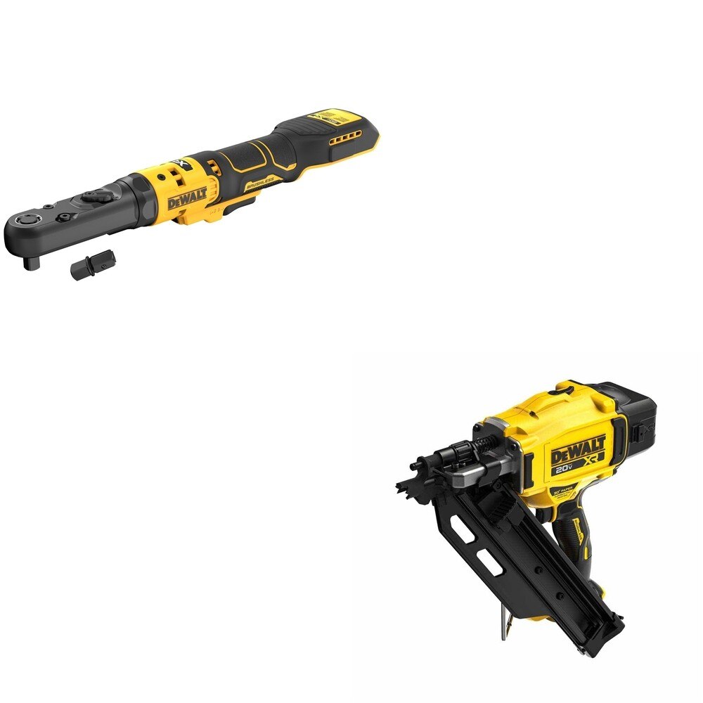 DeWalt DCN930B 20V MAX XR 30-Degree Framing Nailer W/ DCF510B Sealed Head Ratchet