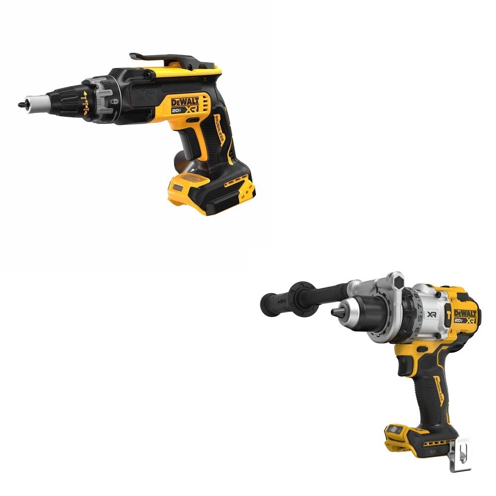DeWalt DCD1007B 20V MAX XR 1/2 in. Hammer Drill W/ DCF630B Drywall Screwgun