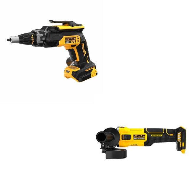DeWalt DCF630B 20V MAX XR Drywall Screwgun W/ DCG407B Slide-Switch Grinder