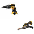 DeWalt DCM200B 20V MAX XR Bandfile Sander W/ DCF630B Drywall Screwgun
