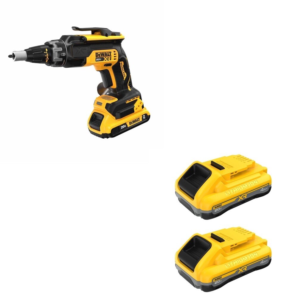 DeWalt DCB2104-2 20V MAX XR POWERPACK 4Ah Battery 2-Pack W/ DCF630D2 Screwgun Kit