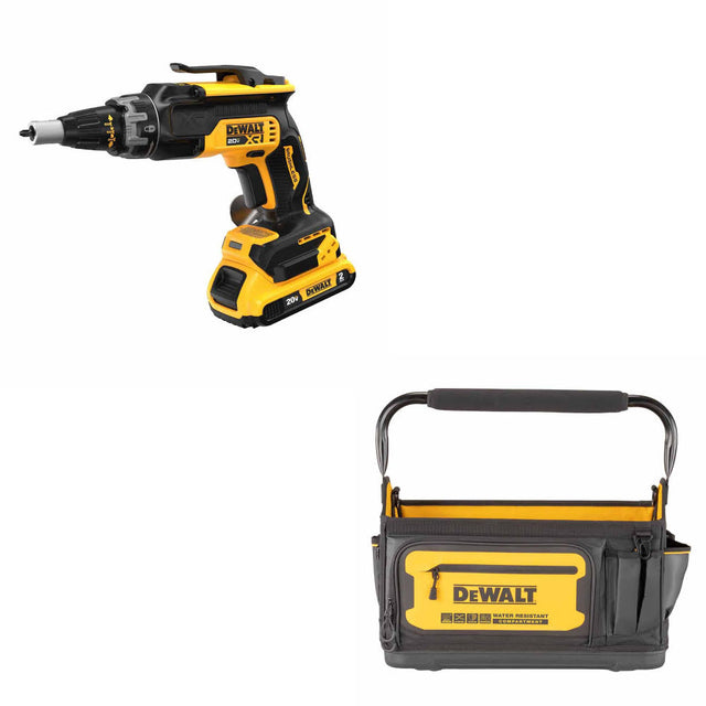 DeWalt DCF630D2 20V MAX XR Drywall Screwgun Kit W/ FREE DWST560106 20" Tool Tote