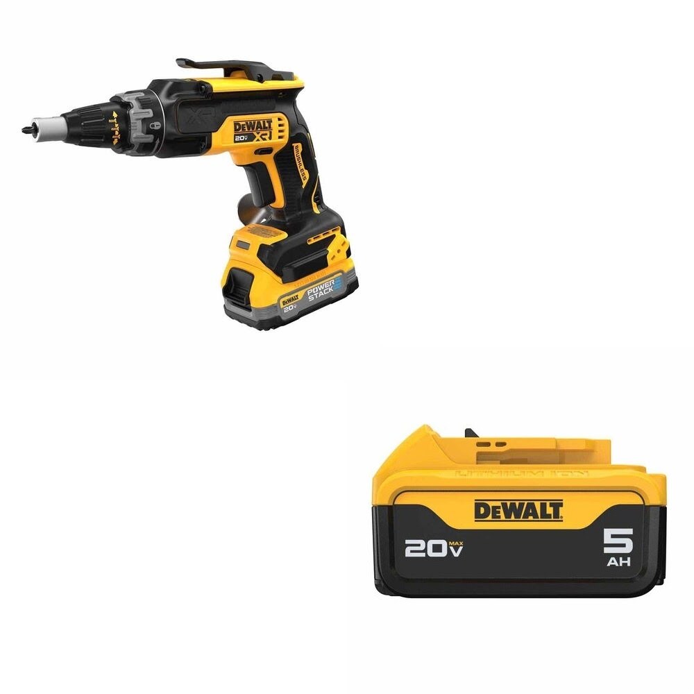 DeWalt DCF630E1 Drywall Screwgun Kit W/ FREE DCB205 Battery