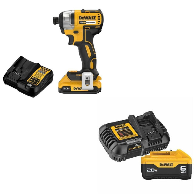 DeWalt DCF787D1 20V MAX 1/4 in. Impact Driver Kit W/ DCB206C 6.0Ah Battery Kit
