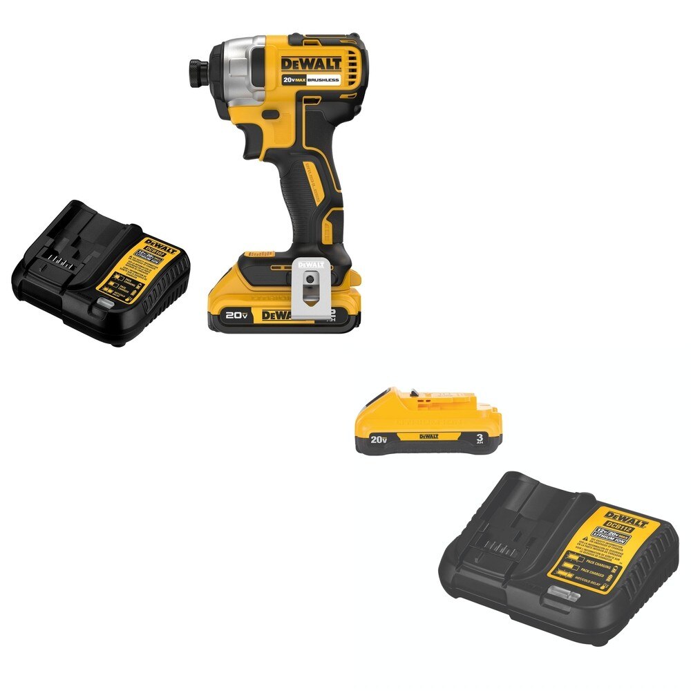 DeWalt DCF787D1 20V MAX 1/4 in. Impact Driver Kit W/ DCB230C 3.0Ah Starter Kit