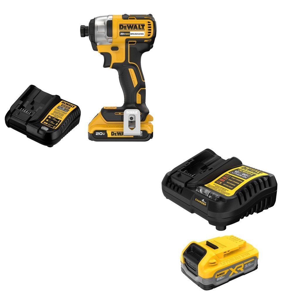 DeWalt DCF787D1 20V MAX 1/4 in. Impact Driver Kit W/ DCBP320C POWERSTACK 3.5Ah Kit