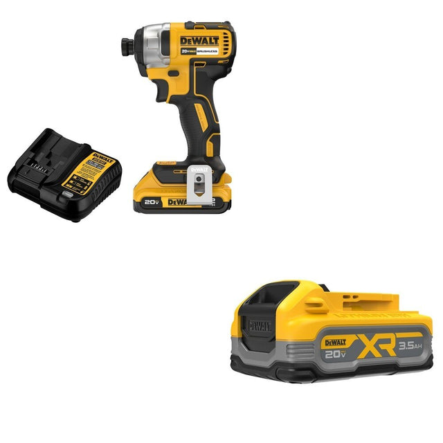 DeWalt DCF787D1 20V MAX 1/4 in. Impact Driver Kit W/ DCBP320 POWERSTACK 3.5Ah Battery