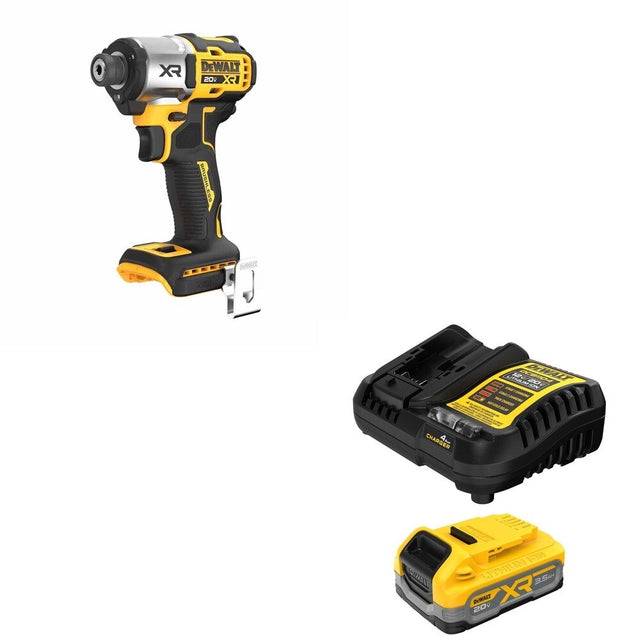 DeWalt DCBP320C 20V MAX XR POWERSTACK 3.5Ah Battery Kit W/ DCF845B 3-Speed Impact Driver