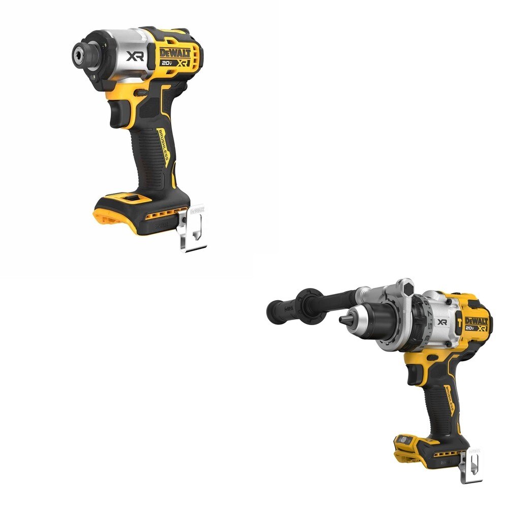 DeWalt DCD1007B 20V MAX XR 1/2 in. Hammer Drill W/ DCF845B 3-Speed Impact Driver