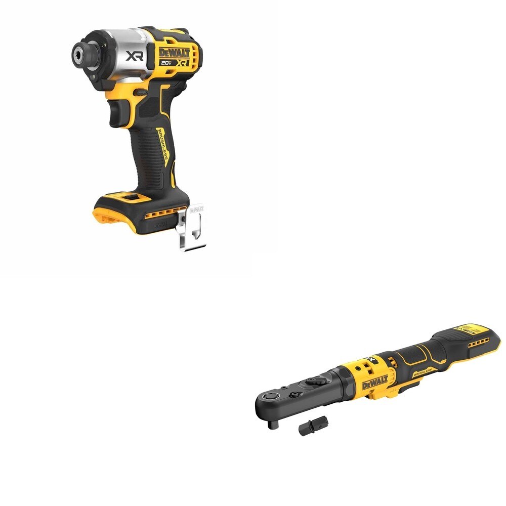 DeWalt DCF510B 20V MAX XR Sealed Head Ratchet W/ DCF845B 3-Speed Impact Driver