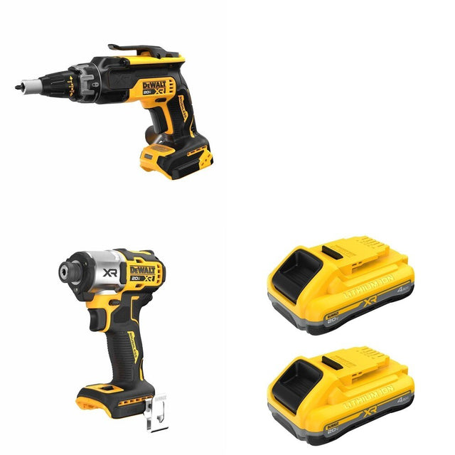 DeWalt DCB2104-2 POWERPACK 4Ah 2-Pack W/ DCF630B and DCF845B 3-Speed Impact Driver