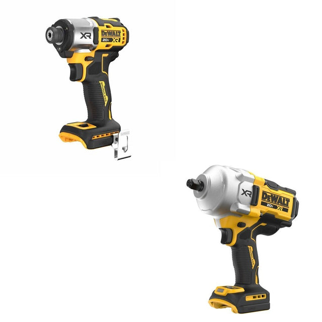 DeWalt DCF961B 20V MAX XR 1/2 in. High Torque Impact Wrench W/ DCF845B 3-Speed Impact Driver