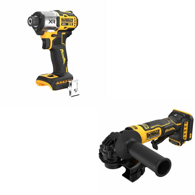 DeWalt DCG402B ATOMIC 20V MAX 4-1/2 in. Angle Grinder W/ DCF845B 3-Speed Impact Driver