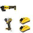 DeWalt DCB2104-2 POWERPACK 4Ah 2-Pack W/ DCG407B and DCF845B 3-Speed Impact Driver