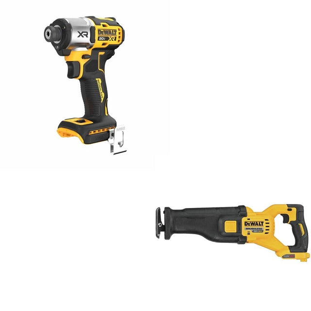 DeWalt DCS389B 60V MAX Reciprocating Saw W/ DCF845B 3-Speed Impact Driver
