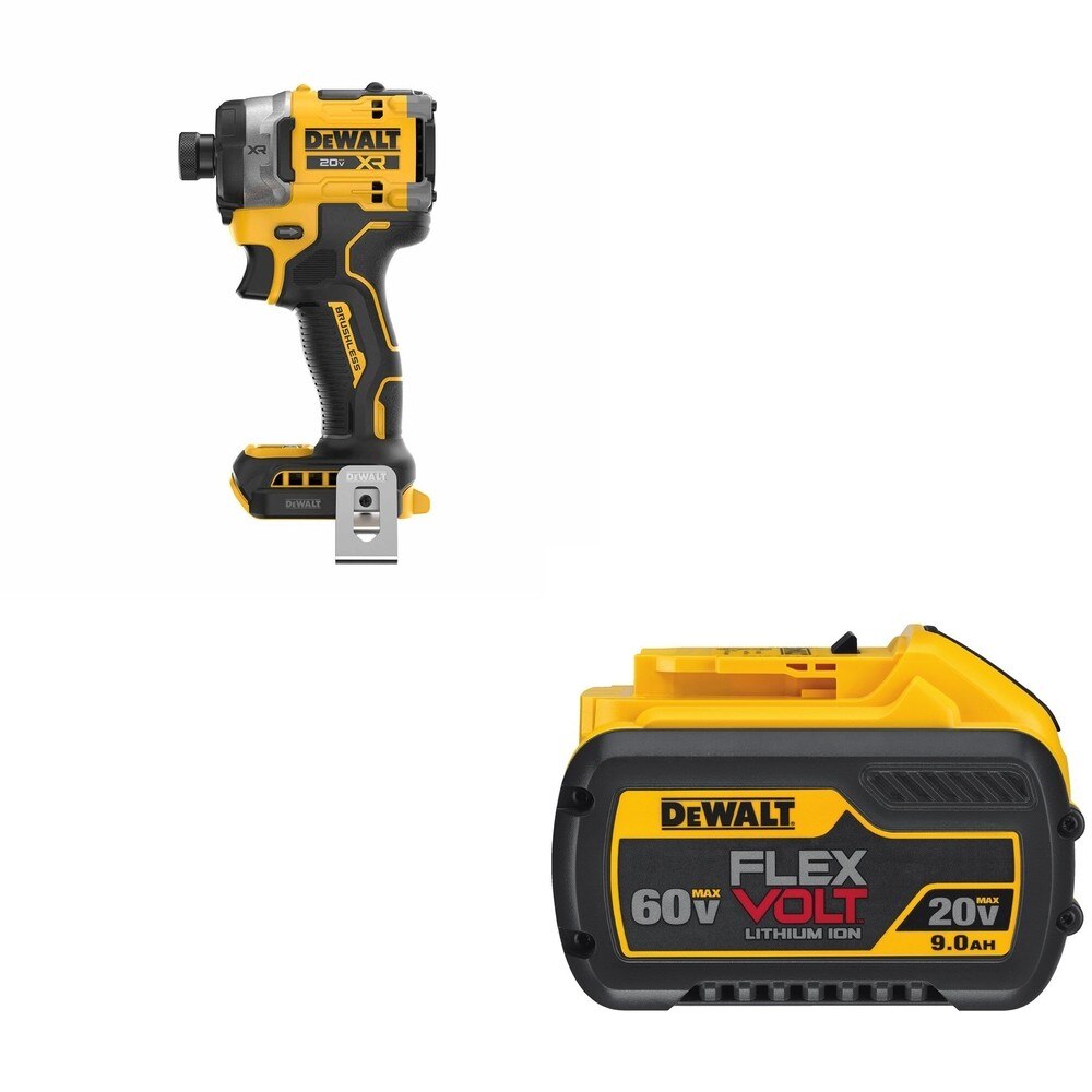 DeWalt DCB609 FLEXVOLT 20V/60V MAX 9.0Ah Battery W/ DCF860B Impact Driver