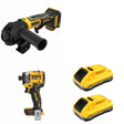 DeWalt DCB2104-2 POWERPACK 4Ah 2-Pack W/ DCG402B ATOMIC Angle Grinder and DCF860B Impact Driver