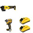 DeWalt DCB2104-2 20V MAX XR POWERPACK 4Ah Battery 2-Pack W/ DCF860B Impact Driver and DCG408B