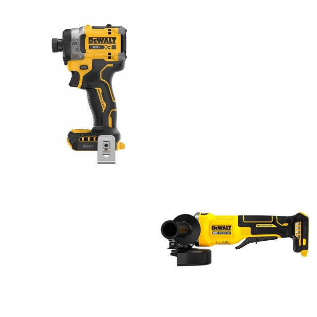 DeWalt DCF860B 20V MAX XR 1/4 in. Impact Driver W/ DCG408B Paddle-Switch Grinder