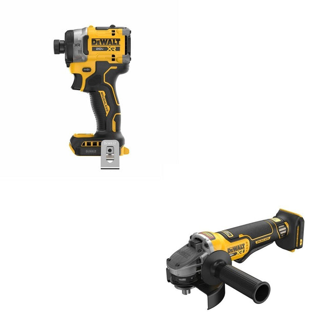 DeWalt DCG410B 20V MAX XR 4-1/2 in. Angle Grinder W/ DCF860B Impact Driver