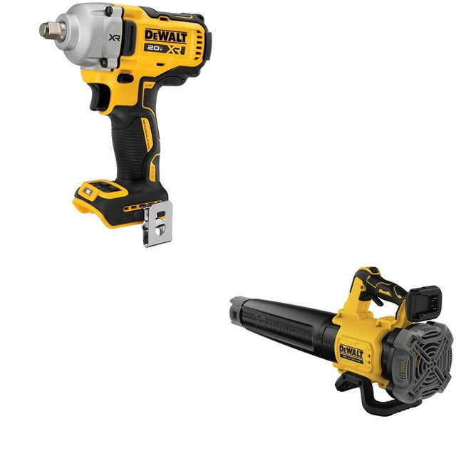 DeWalt DCF891B 20V MAX XR 1/2 in. Mid-Range Impact Wrench W/ DCBL722B Handheld Blower