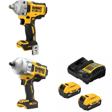 DeWalt DCF891B Impact Wrench Kit W/ DCF961B High Torque Wrench and FREE DCB205-2C Battery Kit