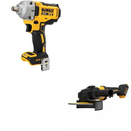 DeWalt DCF891B 20V MAX XR 1/2 in. Mid-Range Impact Wrench W/ DCG440B 7 in. Grinder