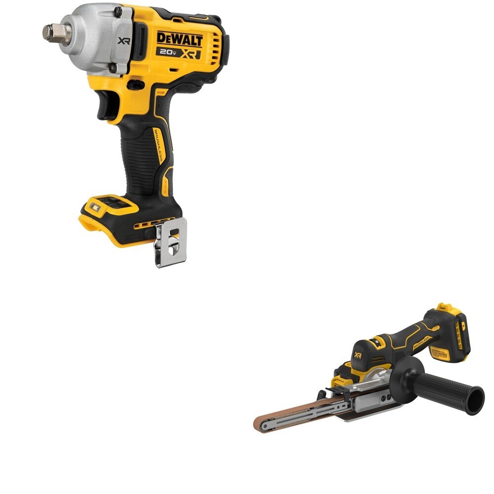 DeWalt DCF891B 20V MAX XR 1/2 in. Mid-Range Impact Wrench W/ DCM200B Bandfile Sander