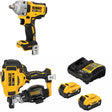DeWalt DCF891B 20V MAX Impact Wrench Kit W/ DCN45RNB Roofing Nailer and FREE DCB205-2C Battery Kit