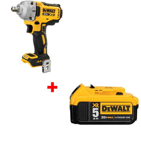 DeWalt DCF892B 20V MAX XR 1/2" Impact Wrench w/ FREE DCB205 20V Battery Pack