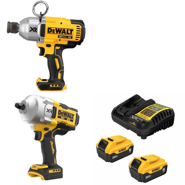 DeWalt DCF898B Impact Wrench Kit W/ DCF961B High Torque Wrench and FREE DCB205 Battery Kit