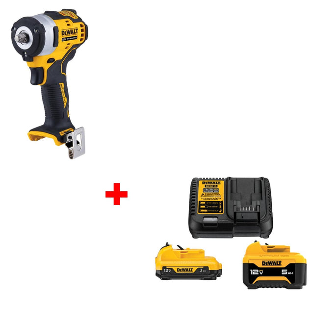 DeWalt DCF903B 12V MAX* 3/8" Impact Wrench, w/ FREE DCB135C 12V Starter Kit