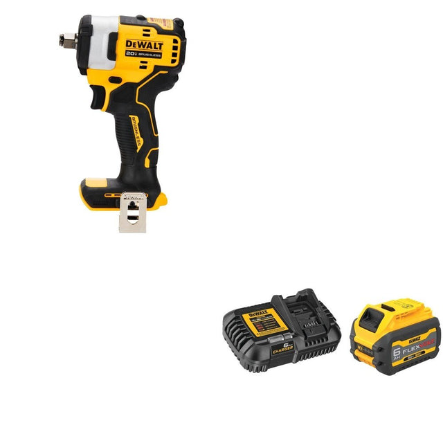DeWalt DCB606C FLEXVOLT 20V/60V MAX 6.0Ah Battery Starter Kit W/ DCF911B Impact Wrench