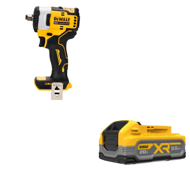 DeWalt DCF911B 20V MAX 1/2 in. Impact Wrench W/ DCBP320 POWERSTACK 3.5Ah Battery