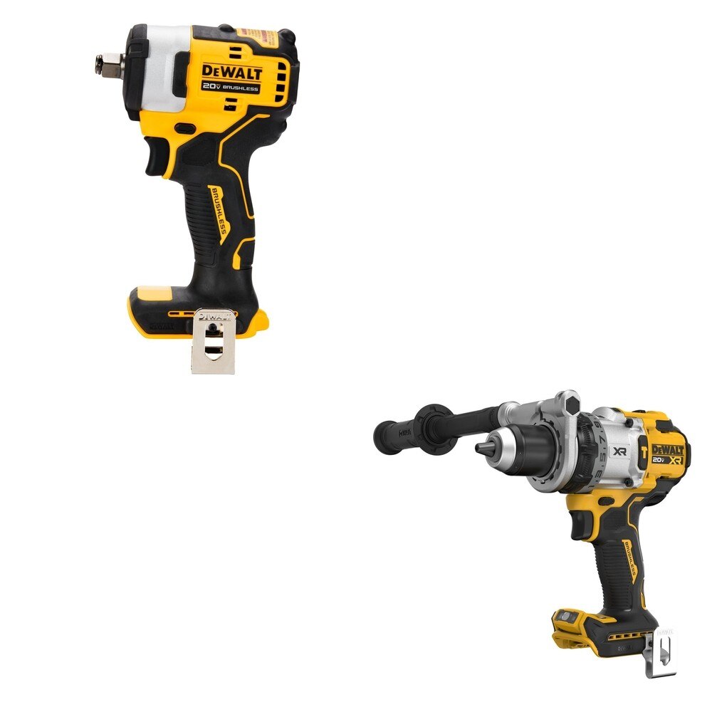 DeWalt DCD1007B 20V MAX XR 1/2 in. Hammer Drill W/ DCF911B Impact Wrench