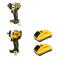 DeWalt DCB2104-2 20V MAX XR POWERPACK 4Ah Battery 2-Pack W/ DCF911B Impact Wrench and DCF845B