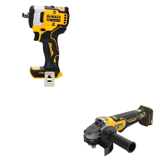 DeWalt DCG410B 20V MAX XR 4-1/2 in. Angle Grinder W/ DCF911B Impact Wrench
