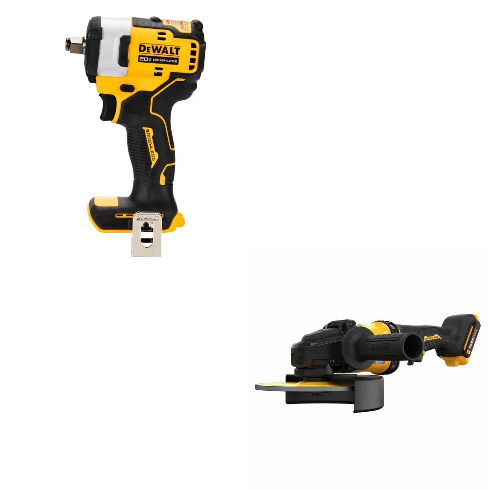 DeWalt DCG440B 60V MAX 7 in. Grinder W/ DCF911B Impact Wrench