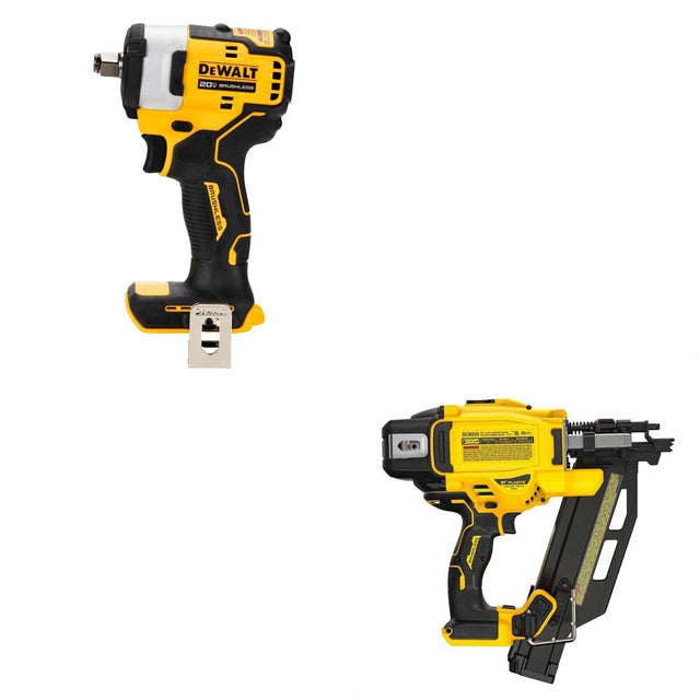 DeWalt DCN920B 20V MAX XR 21-Degree Framing Nailer W/ DCF911B Impact Wrench