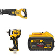 DeWalt DCS389B 60V MAX Reciprocating Saw W/ DCB609 9.0Ah Battery and DCF911B Impact Wrench