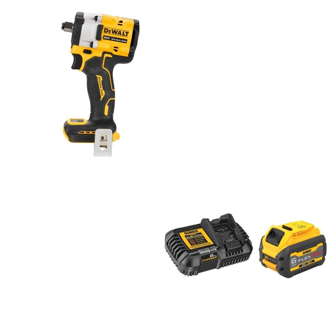 DeWalt DCF921B ATOMIC 20V MAX 1/2 in. Impact Wrench W/ DCB606C FLEXVOLT 6.0Ah Kit