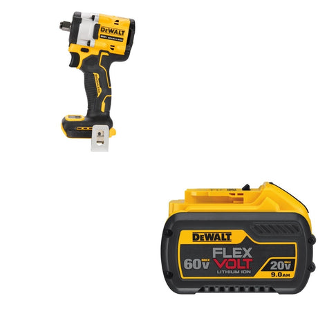 DeWalt DCF921B ATOMIC 20V MAX 1/2 in. Impact Wrench W/ DCB609 FLEXVOLT 9.0Ah Battery