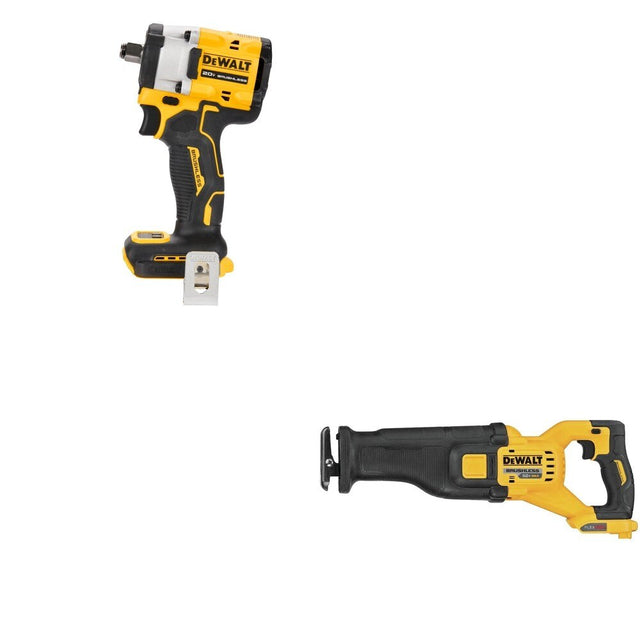 DeWalt DCS389B 60V MAX Reciprocating Saw W/ DCF921B ATOMIC Impact Wrench