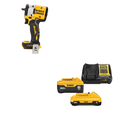 DeWalt DCF923B ATOMIC 20V MAX 3/8" Impact Wrench W/ DCB2460C 20V MAX Starter Kit