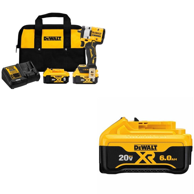 DeWalt DCF923P2 ATOMIC 20V MAX 3/8 in. Impact Wrench Kit W/ DCB206 6.0Ah Battery