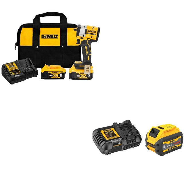 DeWalt DCF923P2 ATOMIC 20V MAX 3/8 in. Impact Wrench Kit W/ DCB606C FLEXVOLT 6.0Ah Kit