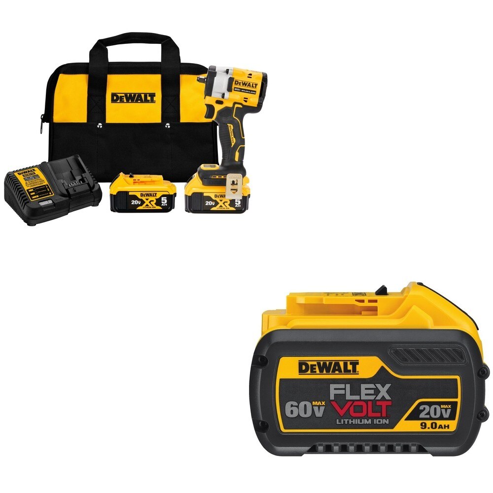 DeWalt DCF923P2 ATOMIC 20V MAX 3/8 in. Impact Wrench Kit W/ DCB609 FLEXVOLT 9.0Ah Battery