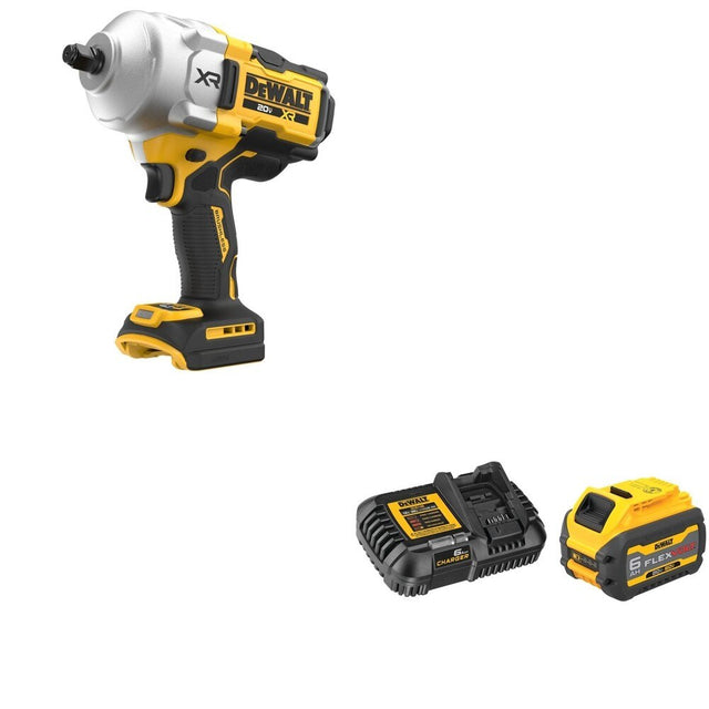 DeWalt DCF961B 20V MAX XR 1/2 in. High Torque Impact Wrench W/ DCB606C FLEXVOLT 6.0Ah Kit